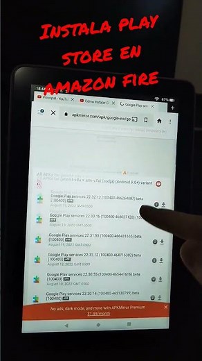 Instala correctamente PLAY STORE en tu tablet Amazon Fire |link en comentarios