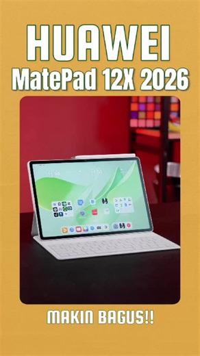 Kalau kalian lagi cari tablet yang bisa juga berfungsi buat kerja mobile, kuliah, ngerjain file-file office, zoom meeting atau bikin presentasi, saya akan merekomendasikan tablet ini, dan bisa jadi amunisi kalian agar lebih produktif kalian ditahun depan🔥 #HuaweiMatepad12X2026