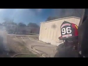 helmet cam house fire with explosion,