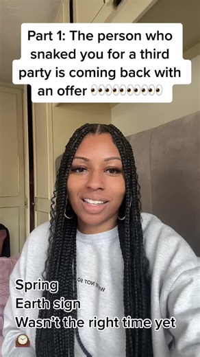 Pt1: The person who snaked you for a third party is spinning the block and slithering back 💀 …but you knew that didnt you?! #tarotreading #tarot #fypシ #intuitive #spiritualtiktok #fypage #wishescometrue #love ##hope #tarrotcards #tarottok #offer