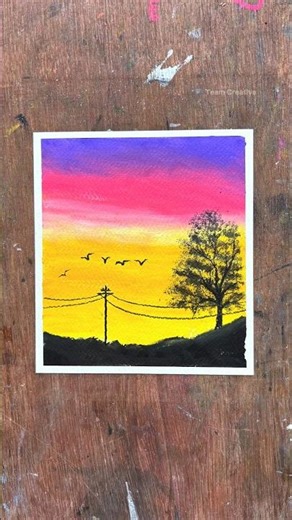 #simple & #beautiful Oil Pastel Drawing Ideas For Beginners ✍️🥰❤️ #art #drawing #shorts