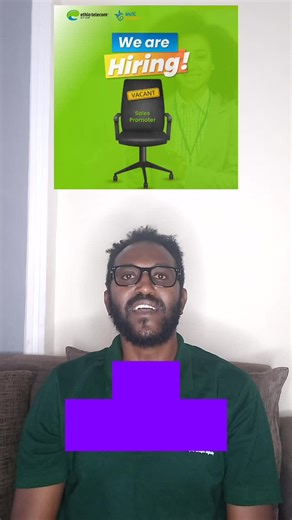 የስራ ማስታወቂያ sales promoter by ethio telecom #vacancy #ሀበሻ🇪🇹🇪🇹🇪🇹tiktok #ethiopian_tik_tok🇪🇹🇪🇹🇪🇹🇪🇹 #babiethiopia #fypシ @Ethio telecom
