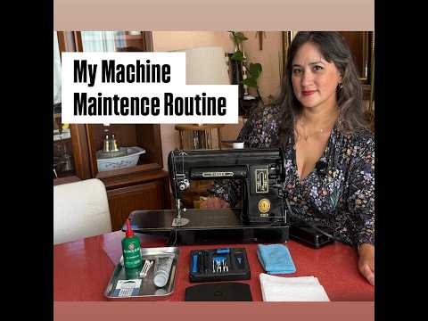 My Vintage Sewing Machine Maintenance Routine - Singer 301 Black Longbed