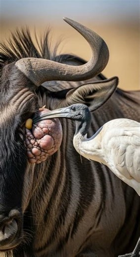 Animals help animals Amazing rescue moment #wildlife #animals #nature