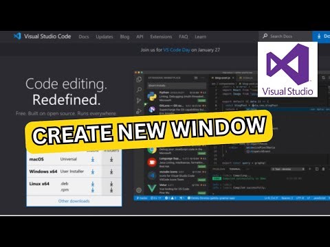 How to Create New Window in Visual Studio Code 2025?