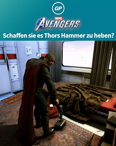 582K views · 884 reactions | Das passiert, wenn die Avengers versuchen Thors Hammer zu heben  | GamePro | Facebook