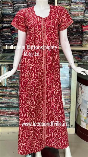 www.lacesandfrills.in ✨️ Nighty, ✨️ Jaipur Cotton Kurti sets ✨️ on Instagram: "This Christmas Pamper 🎁The Cutest Lady at Home 👵🏠🥰Our Front Full Open Nighties are Especially For Our Cute Grandmas.👩‍🦳👱‍♀️👵...Designed For Comfort🥰😘 Front Full Open Nighty is available in Medium , Large, XL, and XXL and 3xl SHORT LINK to order 🛒📱🎁👉 🏠https://www.lacesandfrills.in/collections/front-full-open-nighty U CAN SELECT SIZE IN FILTERS Full Front Buttons Nighty Ideal for Patients and Aged Women N