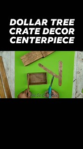 2.1K views · 125 reactions | This wood crate centerpiece was super easy, accented w/ metal handles for a special touch! . .  Music Created By NFA for She So CraftDee | She So CraftDee | Facebook