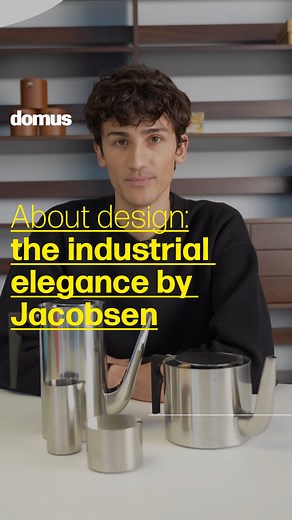 Domus on Instagram: "The series, designed by Arne Jacobsen in 1967, marked a turning point in tableware design: cylindrical forms, geometric precision, and industrial elegance that reshaped the aesthetics of everyday life. Thank you to @mcselvini for the hospitality . . . La serie, firmata da Arne Jacobsen nel 1967, ha segnato una svolta nel design da tavola: forme cilindriche, rigore geometrico e un’eleganza industriale che hanno dato nuova forma all’estetica del quotidiano. #arnejacobsen #cyli