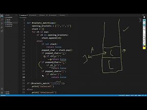 Coding Question in Python | Python Program for Parentheses Check | Python Interview Question