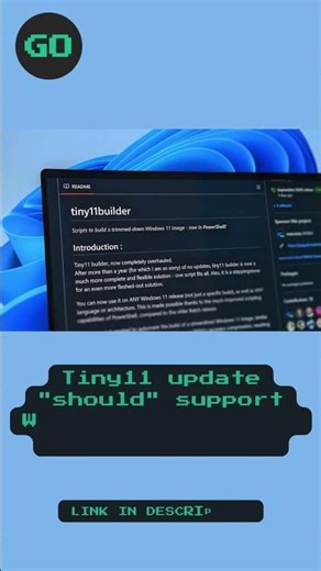 Tiny11 update should support Windows 11 25H2 on unsupported PCs