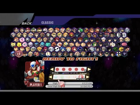 smash pmex remix classic mode with Zero