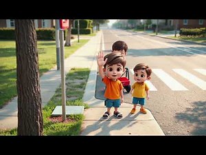 Stop, Look, Listen! 🚦 | Road Safety Song for Kids | Zilo and Pax Learn to Cross the Street