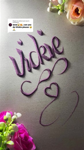 Artistic Calligraphy and Sand Art Creation