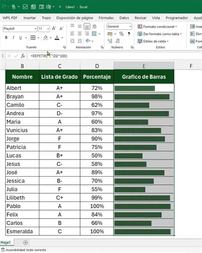 Excel al Instante: Aprende le truco para Crear una "Representación Gráfica" de varios porcentajes en Excel. #Excel #exceltips #microsoftexcel #Microsoft365 #MicrosoftOffice #siguemeparamascontenido | InfoClass
