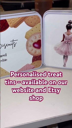 Personalised biscuit tins 🍪 perfect for your own secret stash