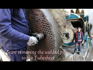 How to remove welded pipe to boiler tubesheet/buhay OFW,,,