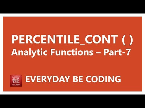 PERCENTILE_CONT analytic function in SQL Server - #7 #SQLServer #PERCENTILECONT #Analytics