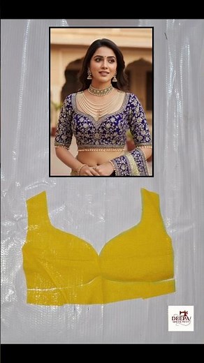 Front deep neck design cutting #cuttingtips #trending #blousedesign #fashion #shorts