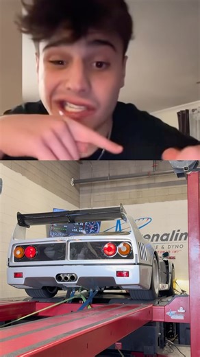 Supercar and hypercar collector in Utah on Instagram: "😁😁😁 🔊 🔊 🔊 #f40 #ferrari #dyno #cars #hypercar #supercar"