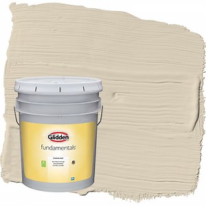Glidden Fundamentals Toasted Almond / Beige, Flat Interior Paint, 5 Gallon