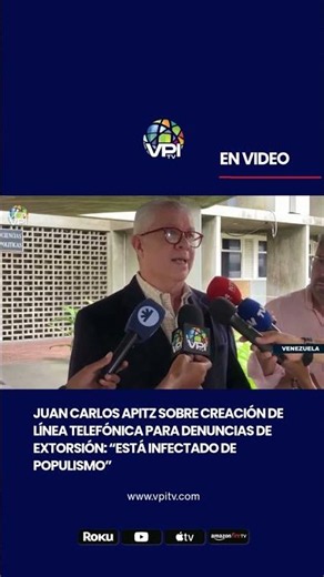 Juan Carlos Apitz on the creation of an extortion reporting hotline