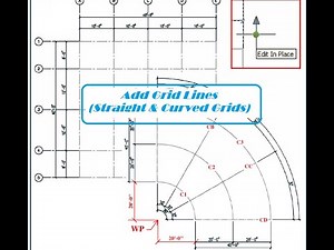 Straight & Curved Grid Addition | SDS2 | Steel Detailing | v2020