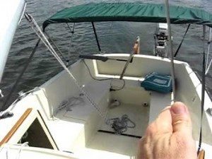 Montgomery 17 Sailboat Bimini Part 2