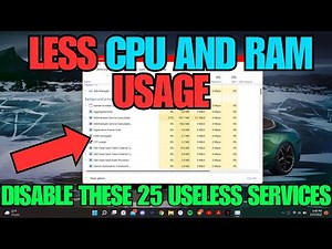 Disable THESE 25 Useless SERVICES NOW for Less CPU and RAM Usage in Windows 10/11