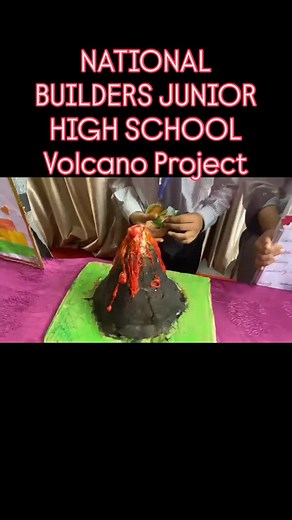 NATIONAL BUILDERS JUNIOR HIGH SCHOOL (OLD BUILDING) on Instagram: "#nationalbuildersjuniorhighschool#Volcano Project#science#studentswork"