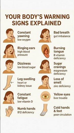 Body Health Warning Signs You Need to Pay Attention To | Recognize Early to Protect Your Health"