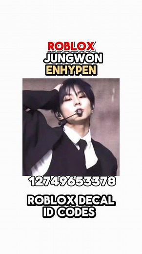Roblox Jungwon Enhypen kpop poster / decal id codes🌟#kpop #roblox #royalehigh #bloxburg #robloxkpop