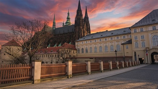 A historic walk through Prague Castle grounds
