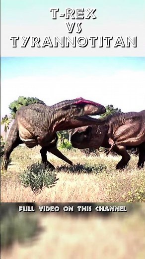 🦖T-REX vs TYRANNOTITAN: EPIC DINOSAUR BATTLE in JWE2 #dinosaurs #jurassicworld #jurassicpark #dino