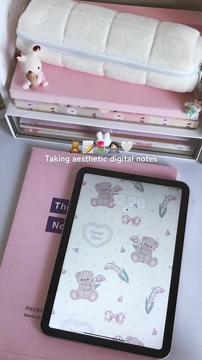 Aesthetic Digital Notes for Enhanced Study Motivation