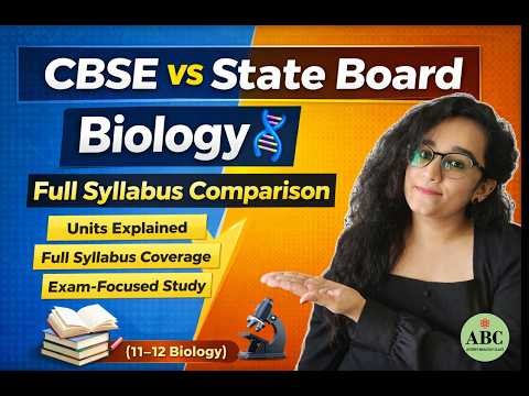 CBSE vs State Board Biology 🧬 | Full Syllabus Comparison and explanation #astersbiologyclass #neet