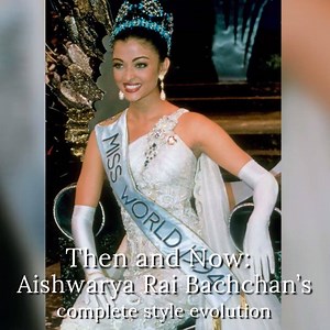 10K views · 71 reactions | Luxe satin and beaded designs in the early days, fairytale-ready gowns at Cannes, and classic all-black outfits today: Here's a look at #AishwaryaRaiBachchan's complete #StyleEvolution. | VOGUE India | Facebook