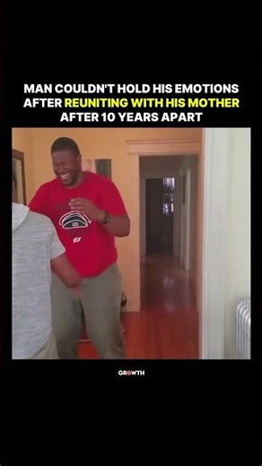 Man Couldn't Hold His Emotions After Reuniting with His Mother After 10 Years Apart.