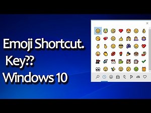windows 10 emoji keyboard shortcut key.