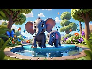 🐘 Ellie Elephant’s Wonderful Water Wiggle | ABC Fun for Kids | MomoMello & MerryMilo