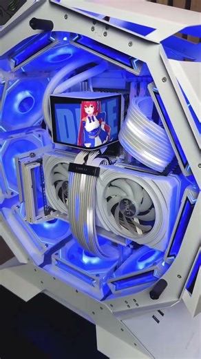 Ultimate Hexagonal PC Setup 💎 Custom Gaming Build 2026 ❤️ #gaming #unboxing #custompc #trending