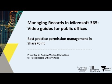 Managing Records in M365: Permission Management in SharePoint