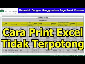 Banyak dicari di kantor - Cara Print Excel dengan Benar