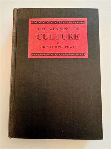 The Meaning of Culture John Cowper Powys 1929 First Edition - Etsy Canada