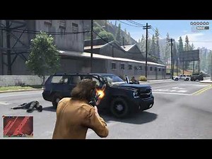 GTA 5 - Trevor Destroys The Lost MC in Paleto Bay + Ten Star Escape