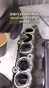 didn't expect that much soot in the intake . . . . . #engineproblems #carrepair #mechanic | OPEL Service