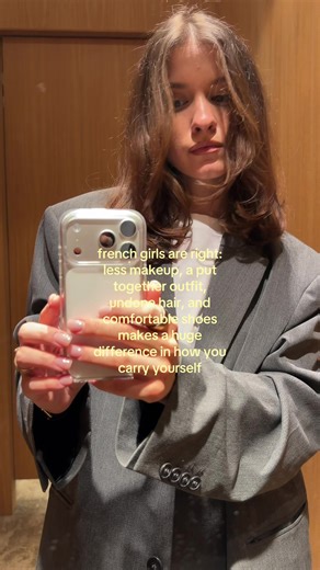 so grateful to the french for normalizing not styling hair 🙂‍↕️ #parisianchic #frenchgirls #parisianstyle #styleaesthetic