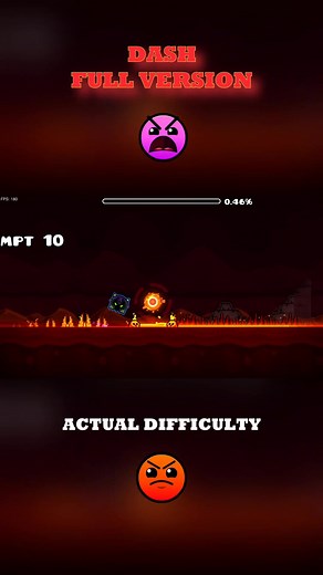 Geometry Dash Dash Full Version ID 100080980 Gameplay