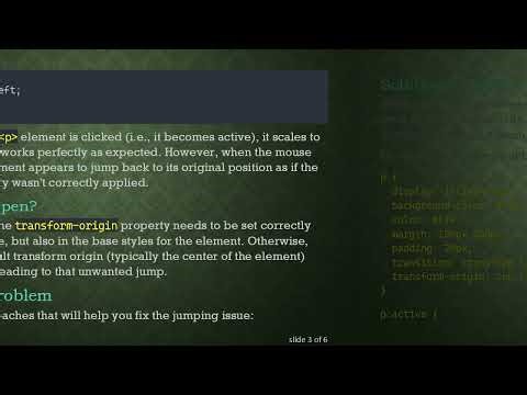 How to Prevent CSS Transform and Transition From Causing Element Jumps
