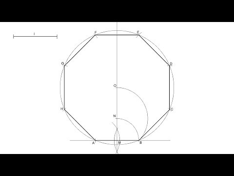 Octógono regular dado su lado